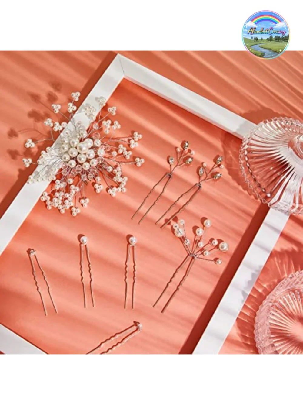 44 Pc Faux Pearl Crystal Hair Comb Set Wedding Bridal Hair Accessories